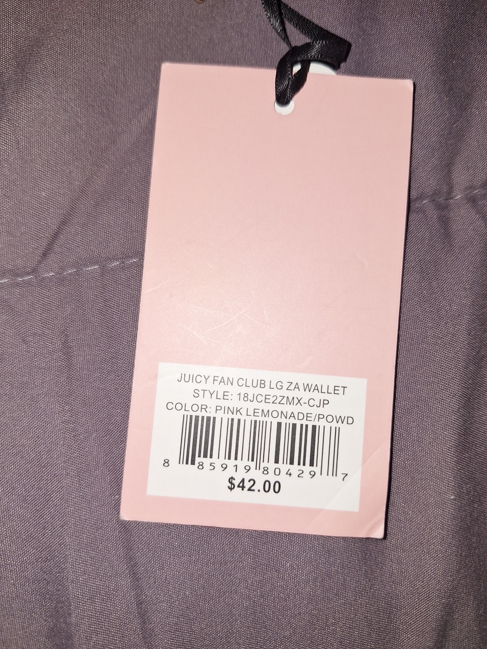 Juicy Couture Pink Signature Wristlet Wallet - Picture 3 of 5